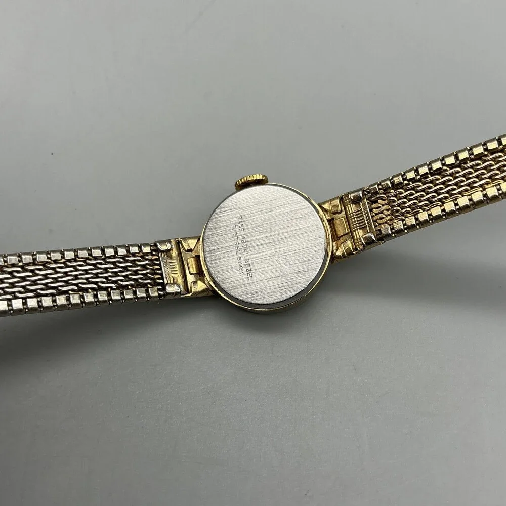 Vintage Timex Womens Watch 18mm Ombre Dial Gold Tone Scratched Manual Wind